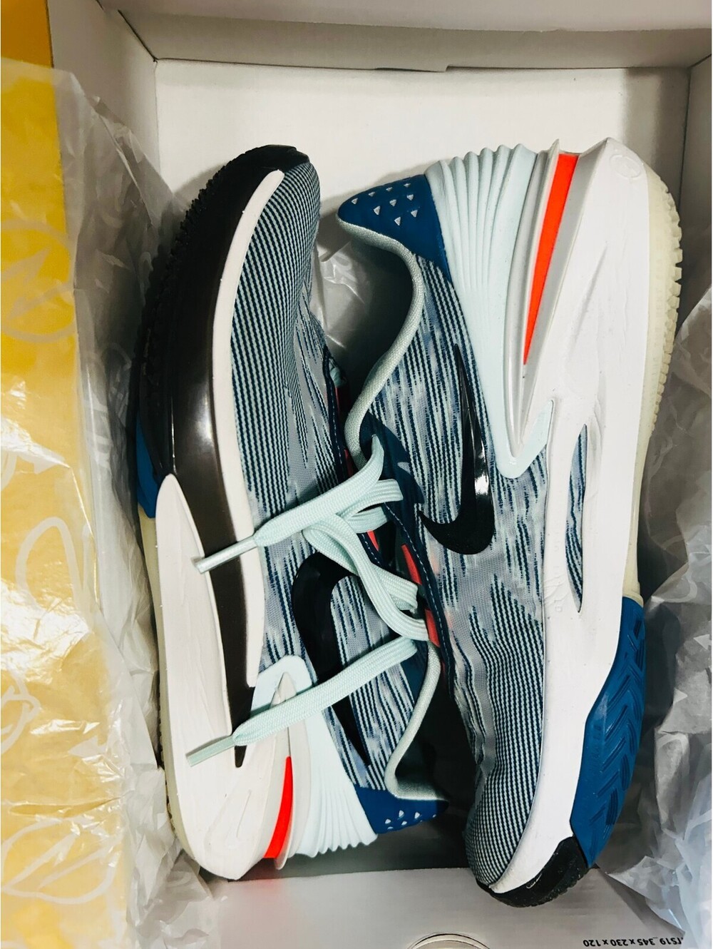 Nike Air Zoom GT Cut 2 Industrial Blue Jade Ice Basketball Shoes Men Size 10.5